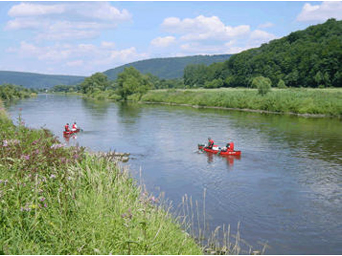 Kanutour auf der Weser